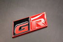 70mm X 30mm Matte Red Black GR Boot Rear Badge For Toyota