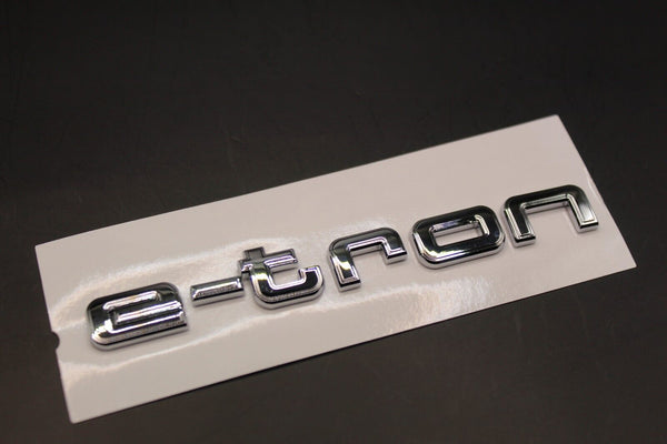 e-tron Gloss Matte Black Chrome Silver Sport Letters Badge Rear Boot FOR Audi