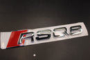 Gloss Black/Chrome Silver RSQ8 For Audi Badge Letters Emblem Rear Trunk Boot Lid
