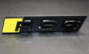 Gloss Black Yellow RS6 Front Grille Stick-On Badge Fit For AUDI