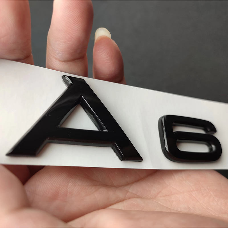 A3 A4 A5 A6 A7 A8 FITS AUDI BOOT REAR TAILGATE BADGE LETTERING GLOSS BLACK