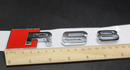 Gloss Black/Chrome Silver RS8 Fits Audi Badge Letters Emblem Rear Trunk Boot Lid