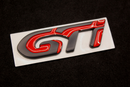 Matte Black Red GTi Boot Rear Tailgate Side Fender Wing Badge For Peugeot