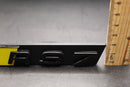 Gloss Black Yellow RS7 Front Grille Stick-On & Rear Boot Badge Set Fit For AUDI