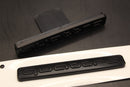 2pc Set quattro Matte Black Front Grille Stick-On & Rear Boot Badge For AUDI