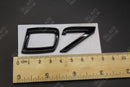 Gloss Matte Black Chrome D7 D 7 Metal Car Letters Badge Rear Boot FOR Volvo