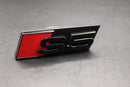 Gloss Black S5 Front Grille Stick-On Badge Fit For AUDI