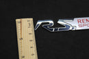 Chrome Silver Red R.S. RS Boot Rear Side Fender Wing Badge For Renault Sport