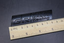 84mm X 23mm Matte Black GR Boot Rear Badge For Toyota Gazoo Racing
