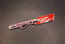Metal Chrome Silver Red GT Line Boot Rear Badge For Kia