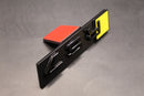 Gloss Black Yellow RS7 Front Grille Stick-On Badge Fit For AUDI