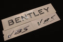 Chrome Silver Boot Rear Tailgate Letters Badge Fit For Bentley V8S