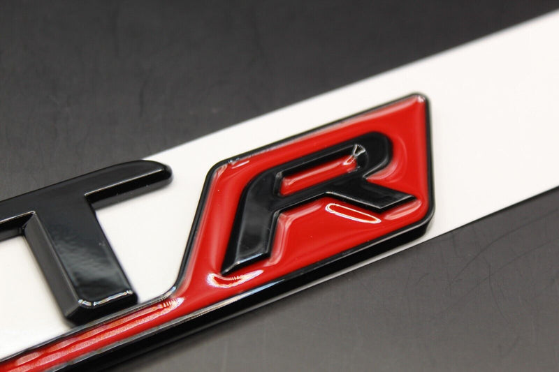 Gloss Black/Chrome Silver GTR GT R LETTERS Badge Rear Boot Tailgate For Mercedes