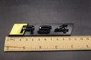 Gloss Black Yellow RS4 Front Grille Honeycomb Clip Bracket Badge Fit For AUDI
