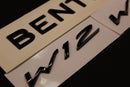 Gloss Black Boot Rear Tailgate Letters Badge Fit For Bentley W12