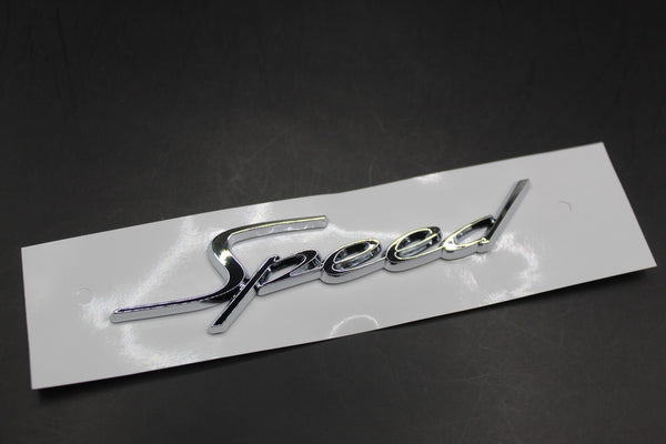 Chrome Silver Speed Wing Side Fender Letters Badge Fit For Bentley