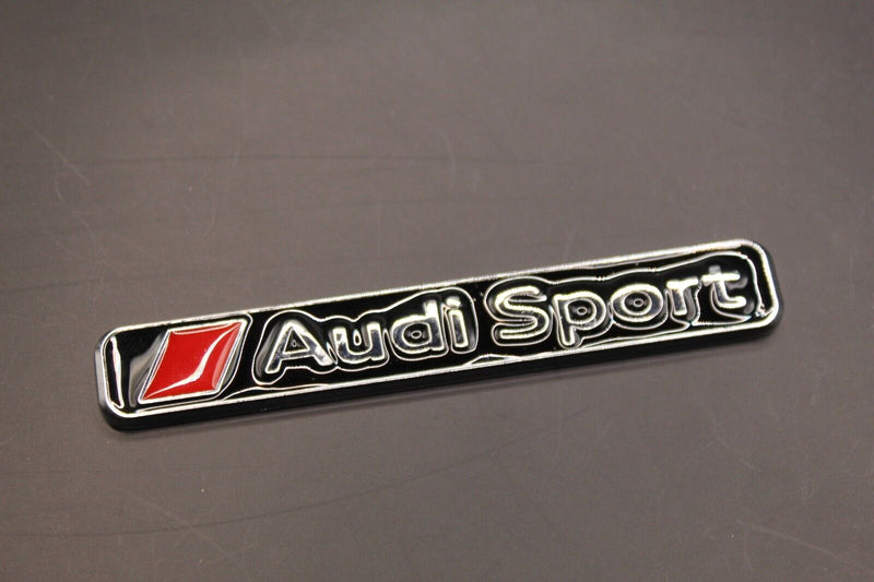 Black Chrome Silver Sport Letters Badge Rear Boot FOR Audi