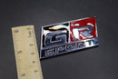73mm X 36mm Chrome Silver Red Black GR SPORT Boot Rear Badge For Toyota