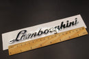 Chrome Silver Boot Rear Tailgate Letters Badge Fit For Lamborghini