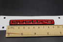 2pc Set quattro Red/Black Front Grille Stick-On & Rear Boot Badge For AUDI