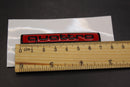 71mm Small quattro Red/Black Rear Boot Fender Dashboard Interior Badge For AUDI
