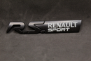 Black White R.S. RS Boot Rear Tailgate Fender Wing Badge For Renault Sport