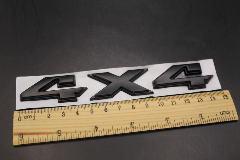 Matte Black 4x4 4 x 4 Boot Rear trunk Self-Adhesive Badge For Cars