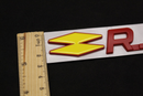 Red Yellow R.S. RS Boot Rear Tailgate Side Fender Wing Badge For Renault