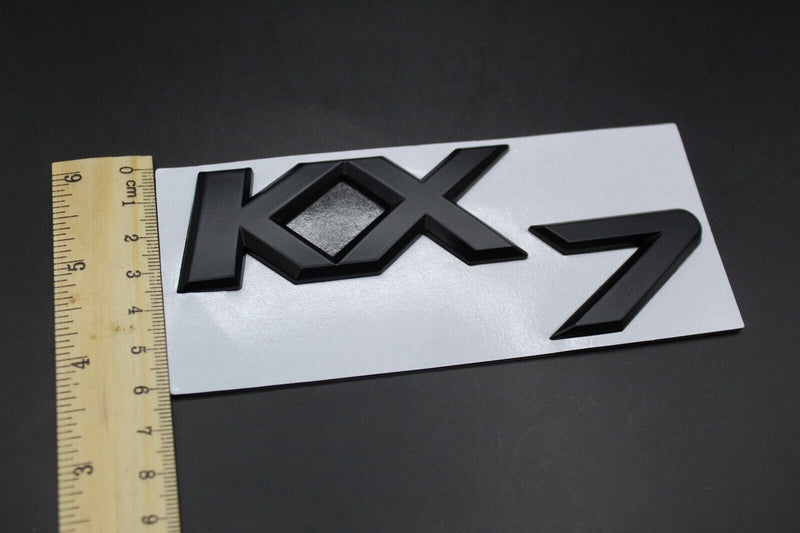 Matte Black Chrome Silver KX7 LETTERS Badge Rear Boot Tailgate For KIA