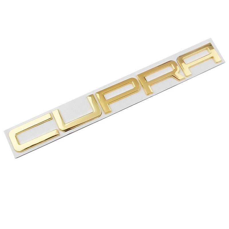 3D Gold CUPRA C U P R A Rear Badge Letters FITS Seat