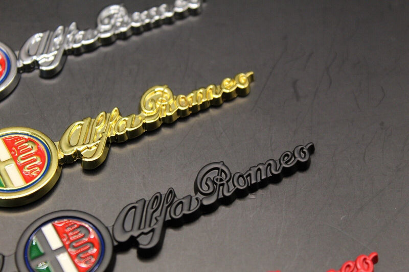 Centro Stile LETTERS For Alfa Romeo Badge Rear Boot Chrome Silver Gold