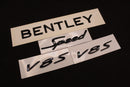 Gloss Black Boot Rear Tailgate Letters Badge Fit For Bentley Speed V8S