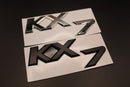 Matte Black Chrome Silver KX7 LETTERS Badge Rear Boot Tailgate For KIA