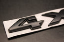 Matte Black 4x4 4 x 4 Boot Rear trunk Self-Adhesive Badge For Cars