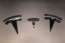 Gloss Black Model 3 Overlay Badge Set For Tesla Front/Rear/Steering Wheel