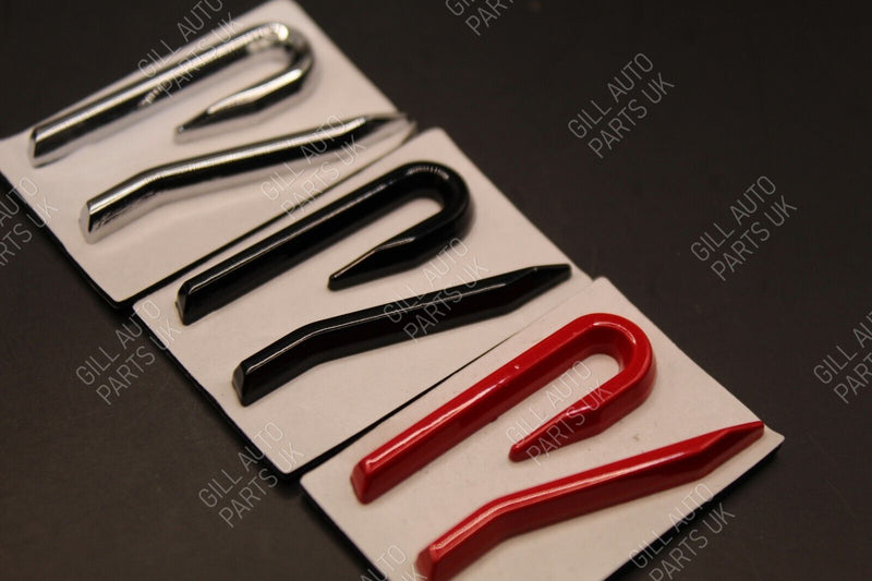 New Style R-Line R Badge For VW Volkswagen Boot Rear Chrome Black Red