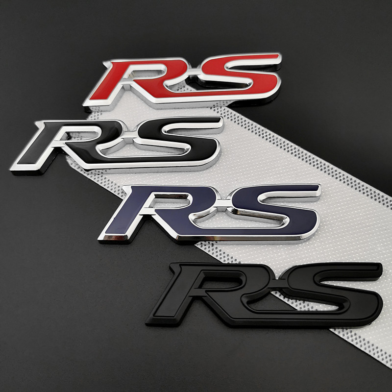 Fits Honda RS For Jazz Civic HRV Jade RS Badge 3D Metal Rear Trunk Emblem Letter