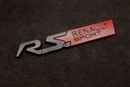 Black/Red R.S. RS Boot Rear Tailgate Side Fender Wing Badge For Renault Sport