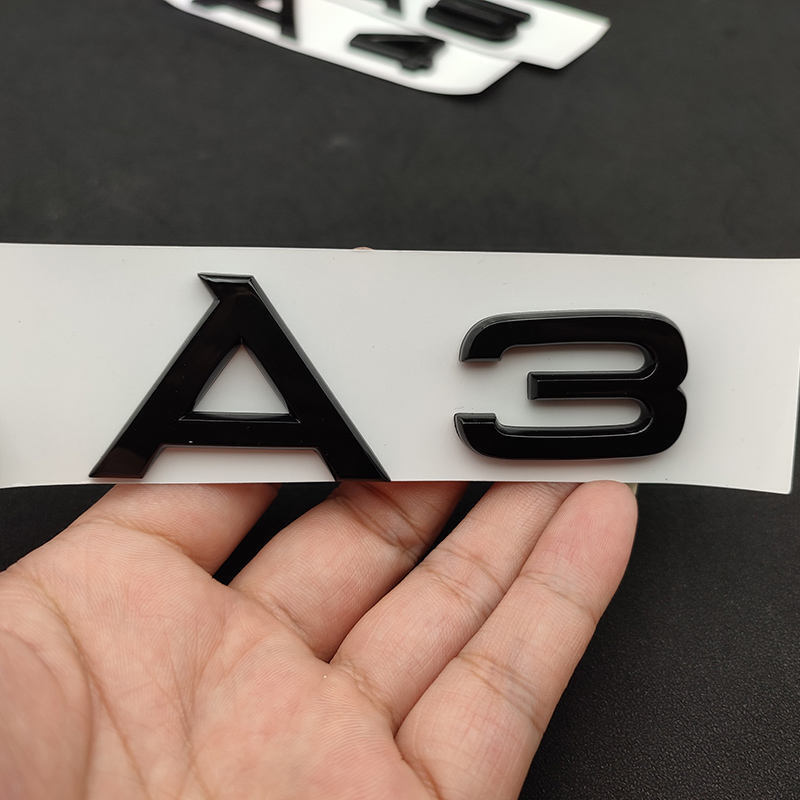 A3 A4 A5 A6 A7 A8 FITS AUDI BOOT REAR TAILGATE BADGE LETTERING GLOSS BLACK