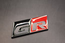 70mm X 30mm Matte Black Red Black GR Boot Rear Badge For Toyota
