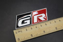 70mm X 30mm Matte Silver(Gloss Red&Black) GR Boot Rear Badge For Toyota