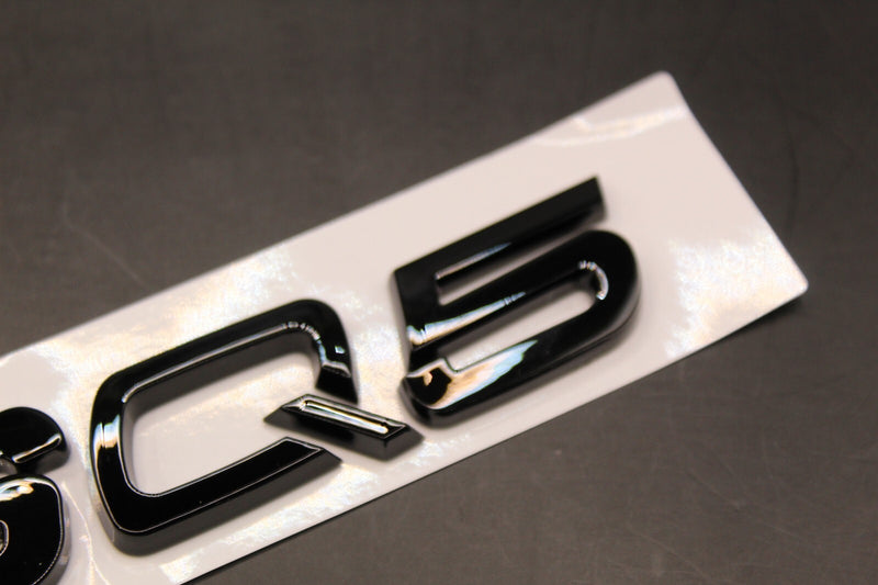Gloss Black Yellow RSQ5 Front Grille Honeycomb & Rear Boot Badge Set For AUDI
