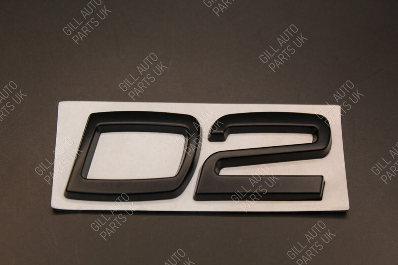 Gloss Matte Black Chrome D2 D 2 Metal Car Letters Badge Rear Boot FOR Volvo