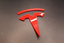 Red Model Y Overlay Badge Set For Tesla Front/Rear/Steering Wheel