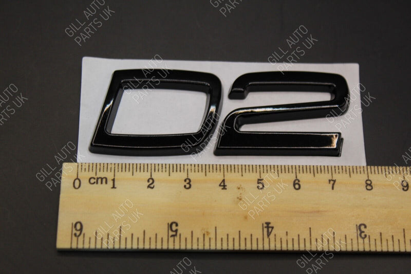 Gloss Matte Black Chrome D2 D 2 Metal Car Letters Badge Rear Boot FOR Volvo