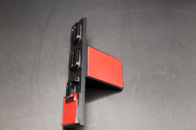 Gloss Black RS6 Front Grille Stick-On Badge Fit For AUDI