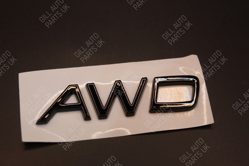 Gloss Black Chrome Silver AWD A W D Car Letters Badge Rear Boot FOR Volvo