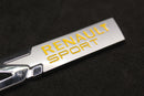 Chrome Silver Yellow R.S. RS Boot Rear Side Fender Wing Badge For Renault Sport