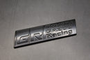 84mm X 23mm Matte Black GR Boot Rear Badge For Toyota Gazoo Racing