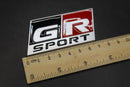 73mm X 36mm Matte Silver(Gloss Red&Black) GR SPORT Boot Rear Badge For Toyota